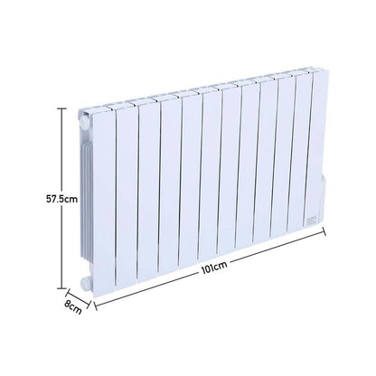 57.5 H Oil Filled Electric Radiator Heater with LCD Thermostat 900W to 2000W Space Heaters