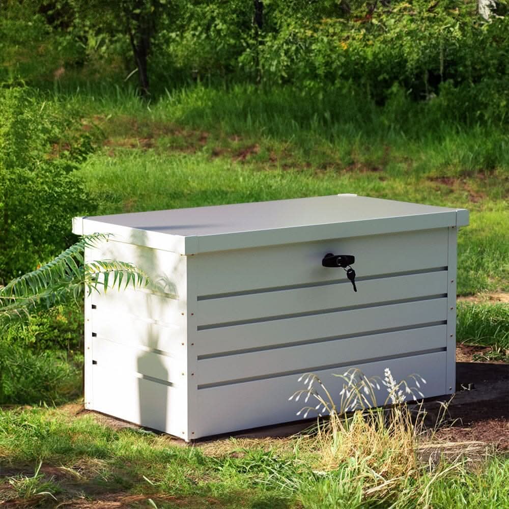 350L Steel Garden Steel Box Patio Waterproof Storage Box
