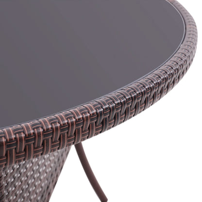 Round/Square Rattan Garden Table & Parasol Hole