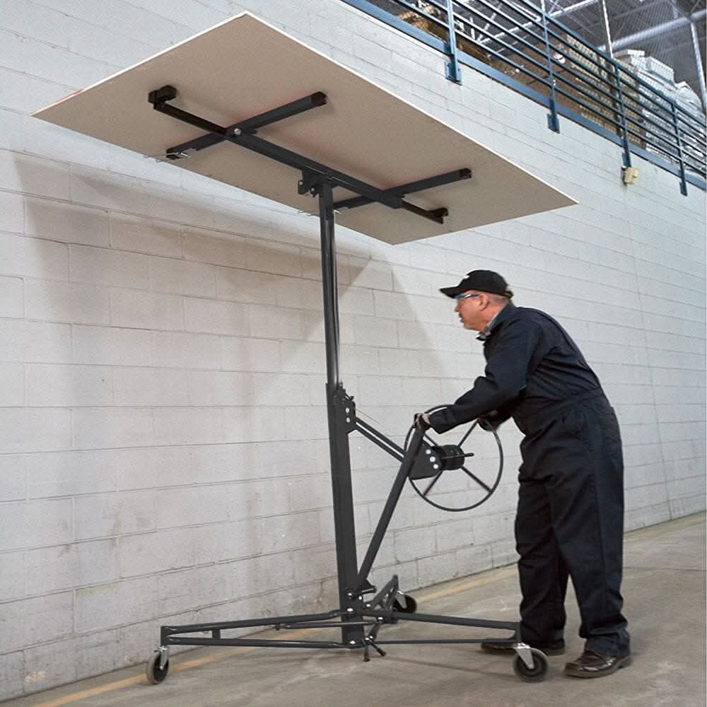 11 ft Drywall Panel Hoist Lifter with Convenient Design and Easy Assembly