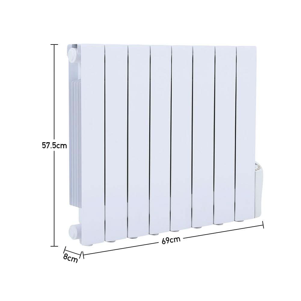 57.5 H Oil Filled Electric Radiator Heater with LCD Thermostat 900W to 2000W Space Heaters
