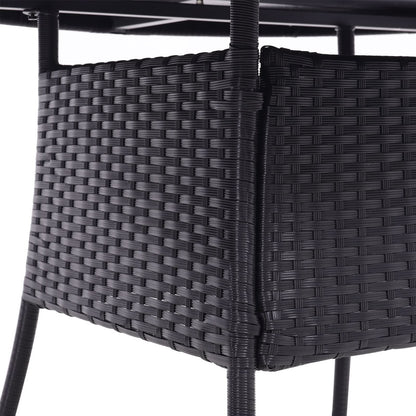Round/Square Rattan Garden Table & Parasol Hole