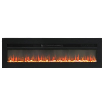 40/50/60 Inch Black/White 9 flame colour Electric Fireplace 1800W Wall Mounted Heater With Installation Kit