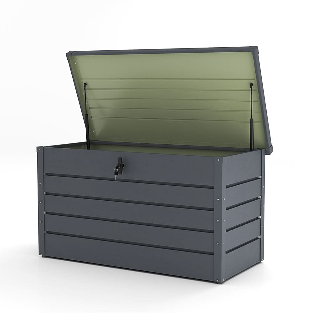 350L Steel Garden Steel Box Patio Waterproof Storage Box