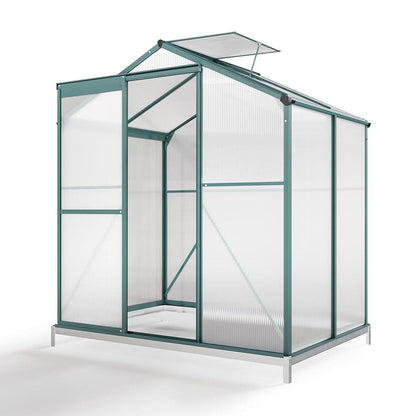 4×6 ft/ 6×6 ft/ 8×6 ft/ 10×6 ft Garden Greenhouse Green Framed with Vent