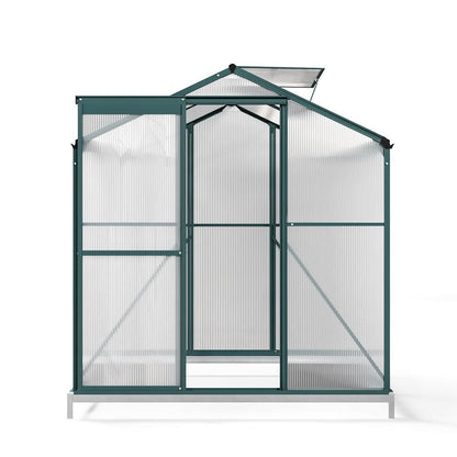 4×6 ft/ 6×6 ft/ 8×6 ft/ 10×6 ft Garden Greenhouse Green Framed with Vent