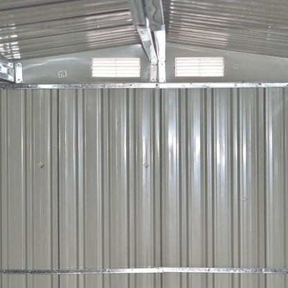 4×8/ 6×8 / 8×8/ 10×8ft Steel Garden Storage Bike Shed with Gable Roof Top Air Circulation Design