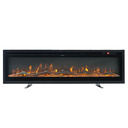 70/80/100 Inch Electric Fireplace with Remote 9 Flame Colours Freestanding Fireplaces