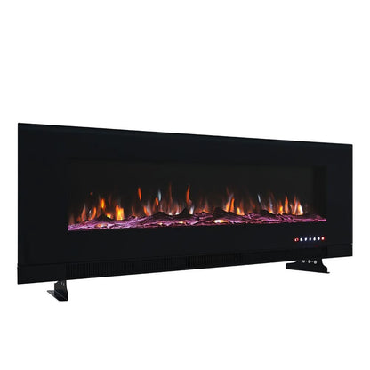 50/60 inch Wall Mounted Electric Fireplaces 5000BTU Inset Fireplace Heater