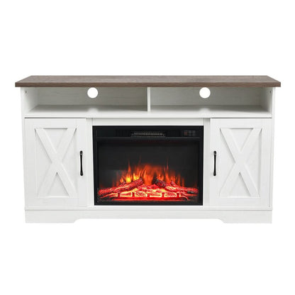54inch W Freestanding Fireplaces Recessed Electric Fireplace TV Stand