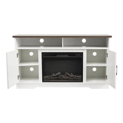 54inch W Freestanding Fireplaces Recessed Electric Fireplace TV Stand