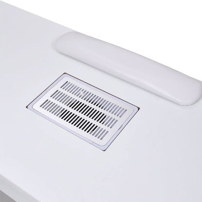 120cm Wide Wheeled Manicure Table with Electric Dust Extractor