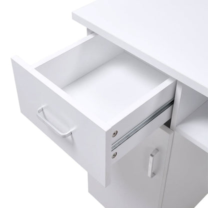 120cm Wide Wheeled Manicure Table with Electric Dust Extractor